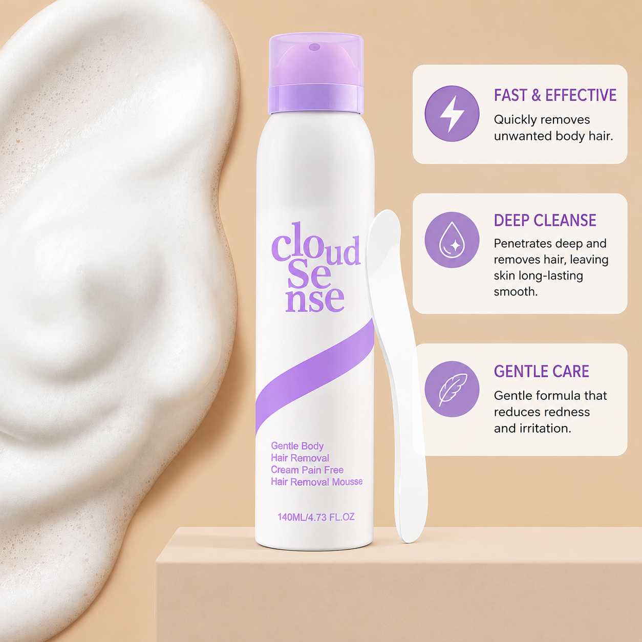 Gentle Hair Removal Mousse for Body