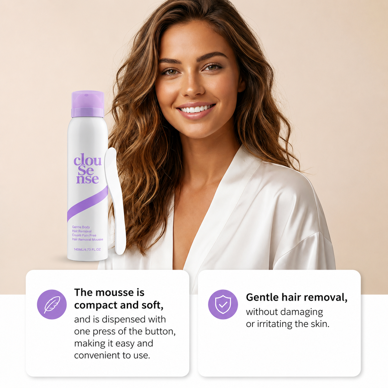 Gentle Hair Removal Mousse for Body